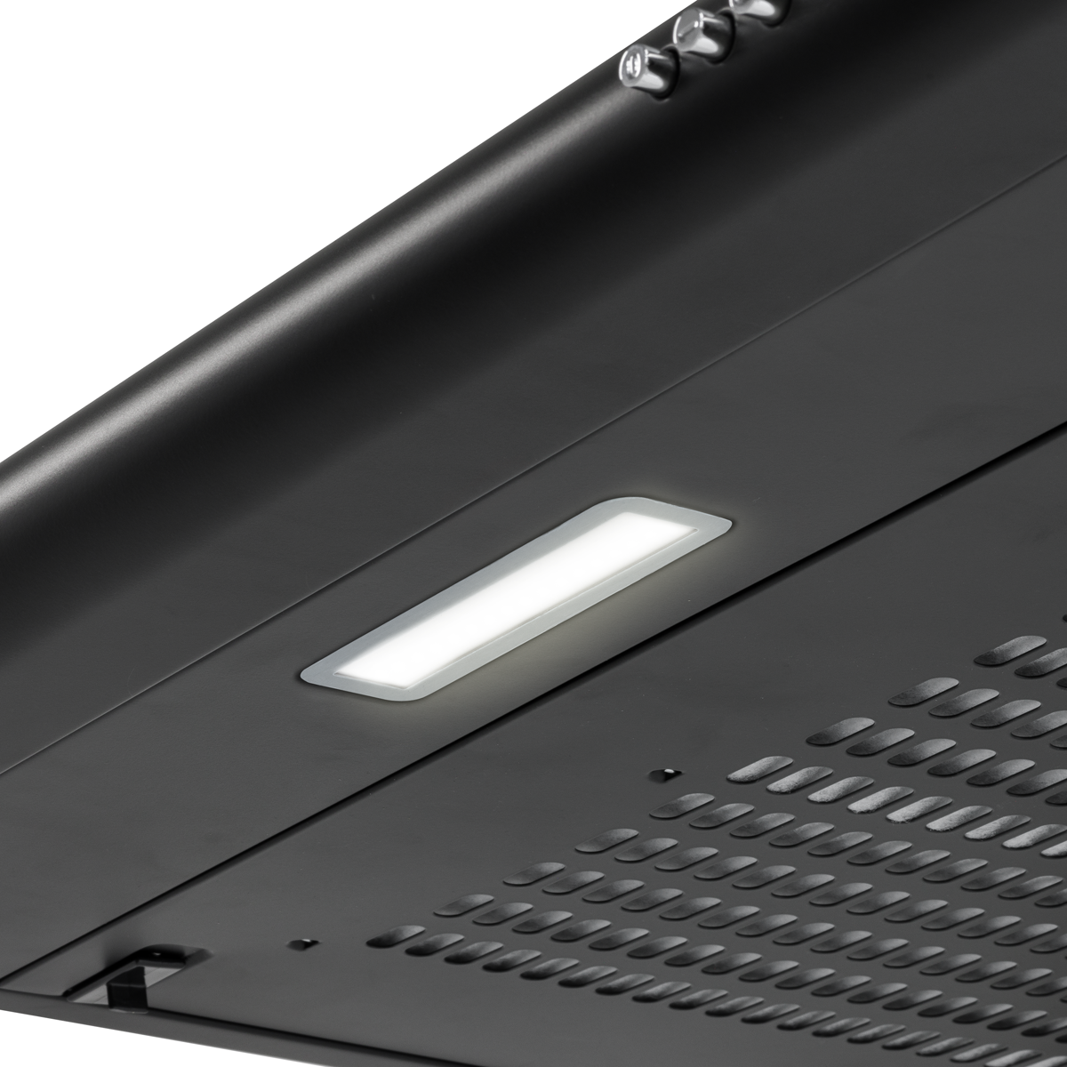Baridi Visor Cooker Hood Extractor Fan 60cm, Black (DH107)