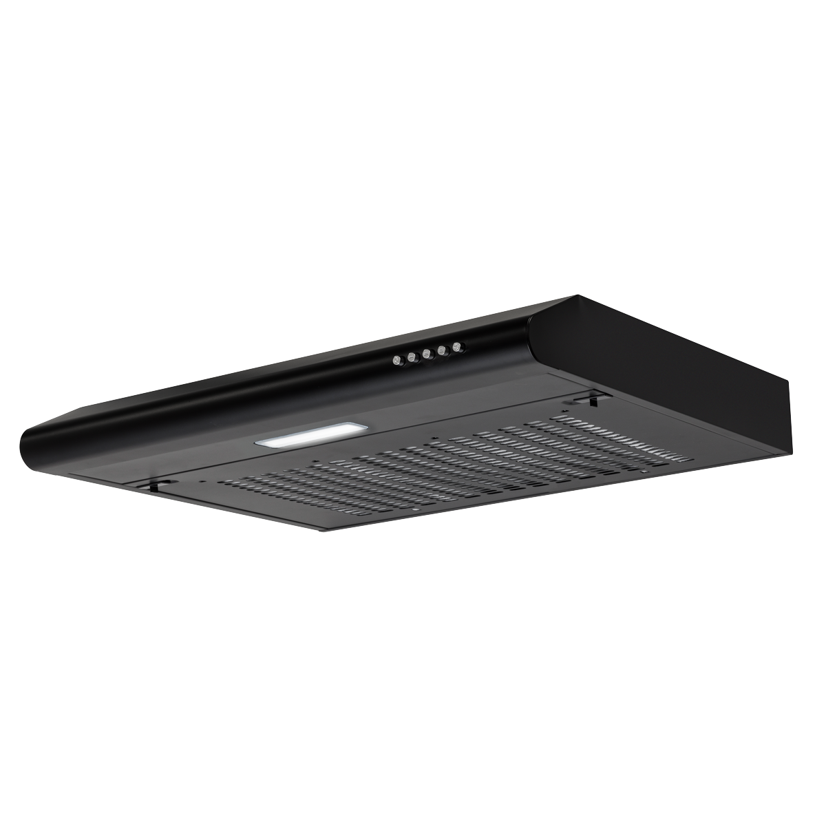 Baridi Visor Cooker Hood Extractor Fan 60cm, Black (DH107)