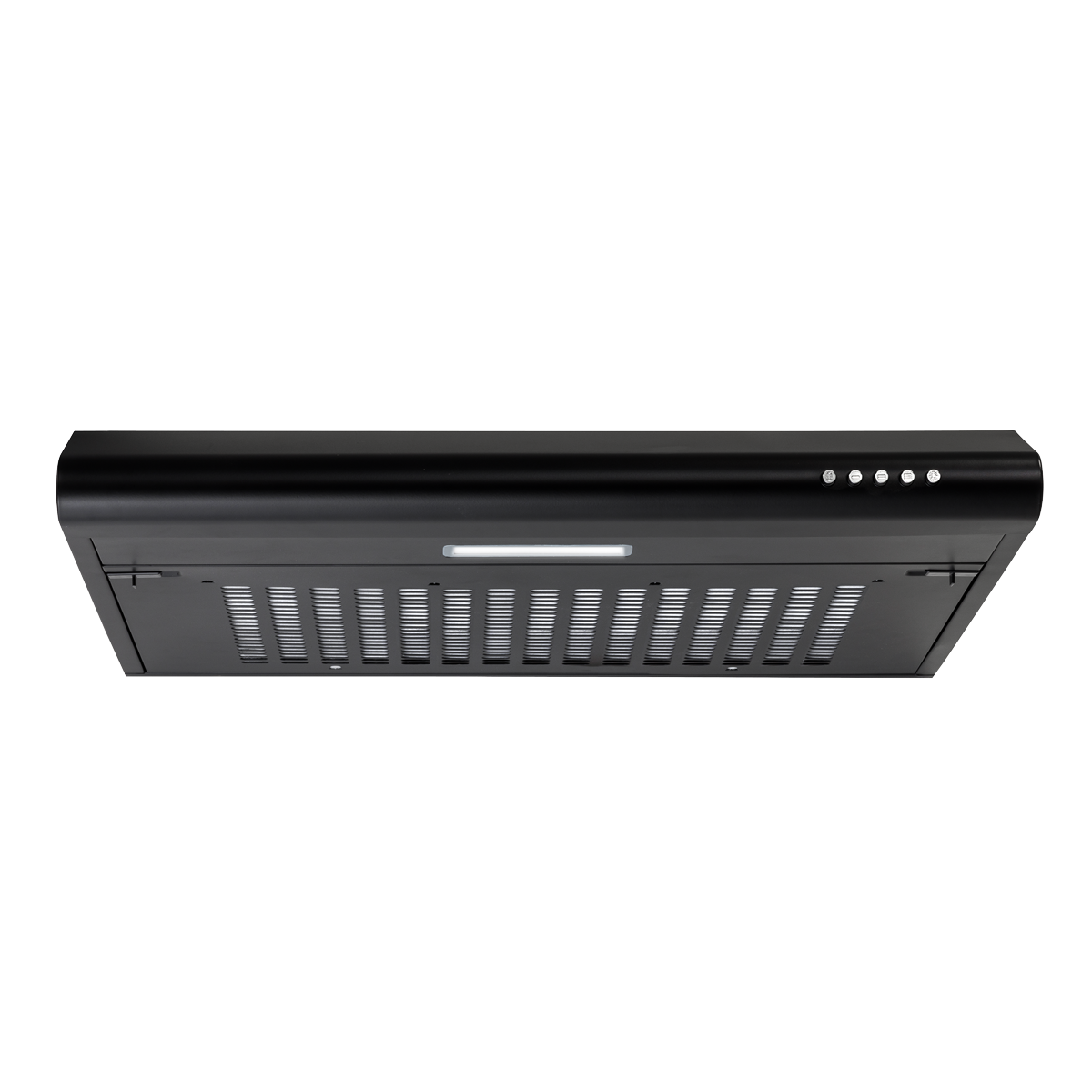 Baridi Visor Cooker Hood Extractor Fan 60cm, Black (DH107)