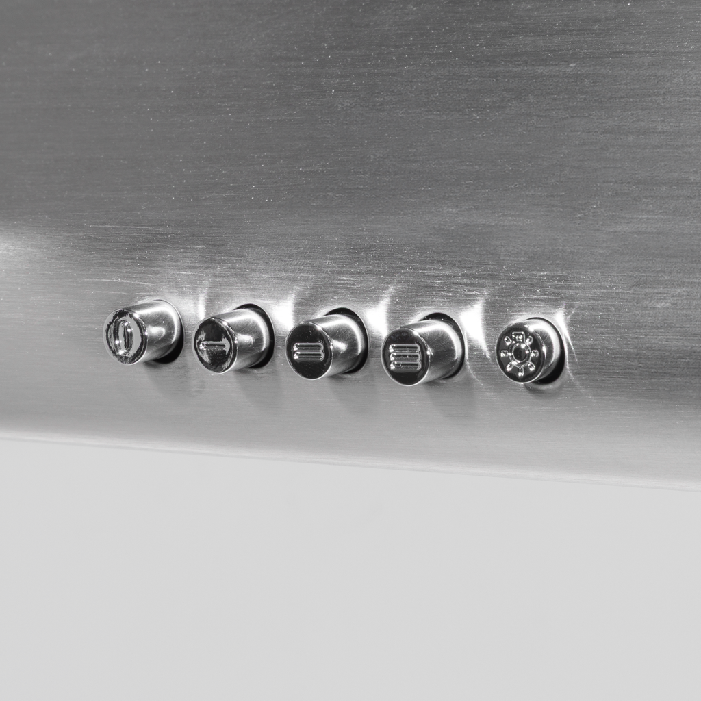 Baridi Visor Cooker Hood Extractor Fan 60cm, Stainless Steel (DH108) (Factory Refurbished B)