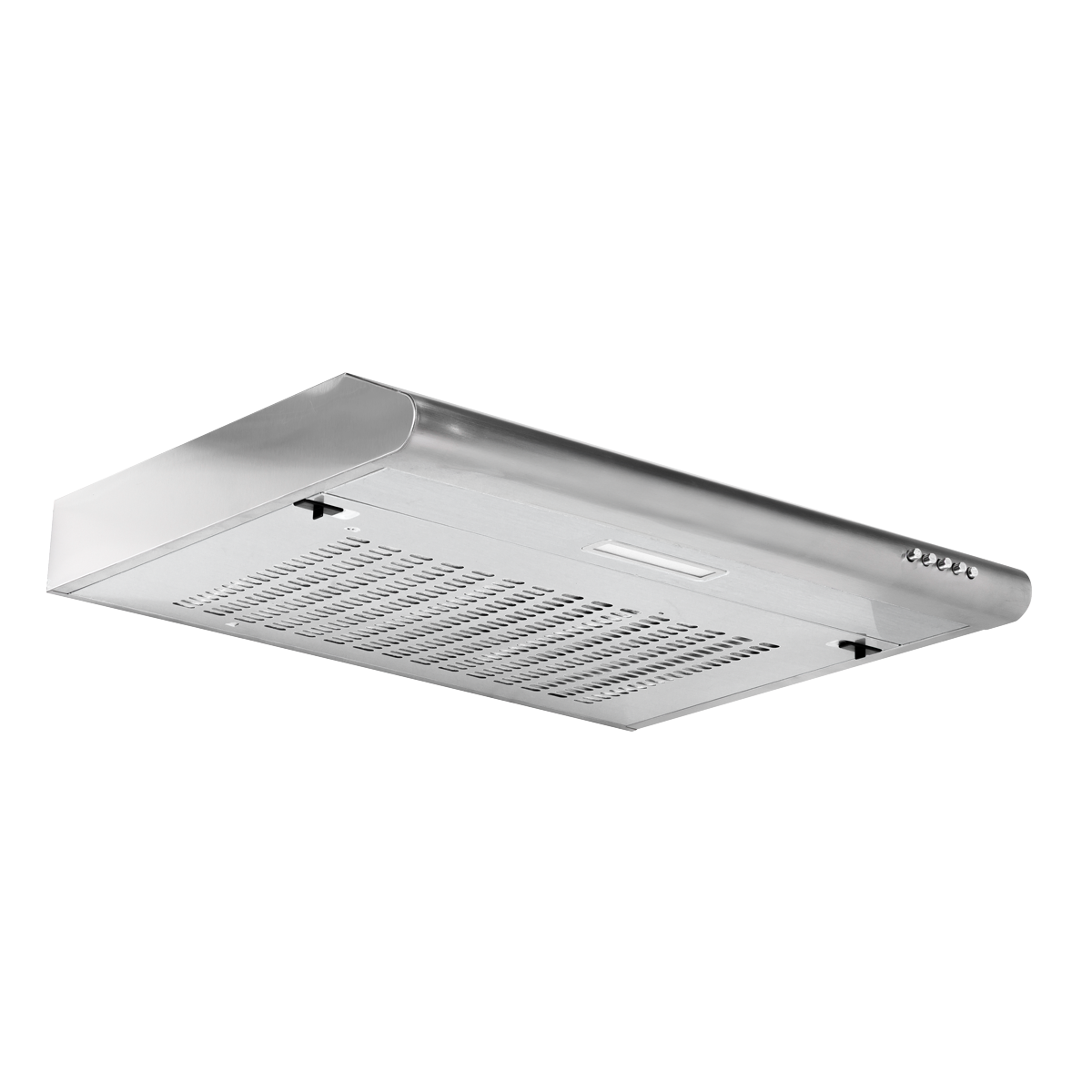 Baridi Visor Cooker Hood Extractor Fan 60cm, Stainless Steel (DH108) (Factory Refurbished A)
