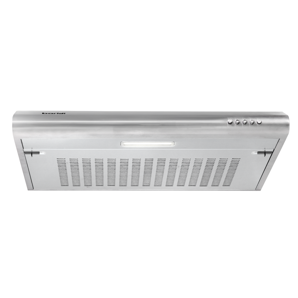Baridi Visor Cooker Hood Extractor Fan 60cm, Stainless Steel (DH108) (Factory Refurbished B)