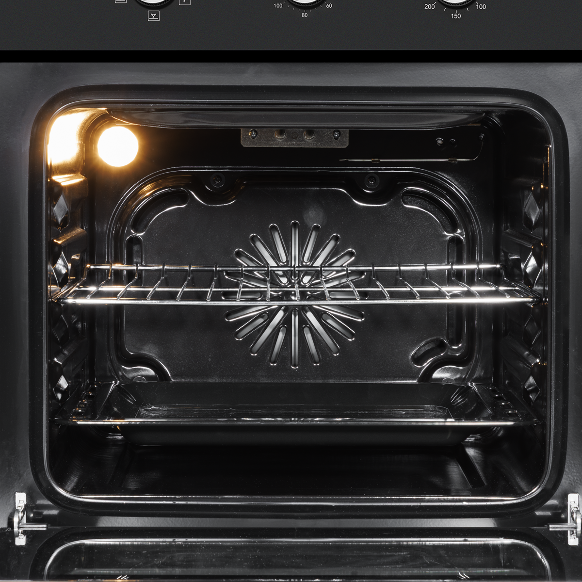 Baridi Built-In Fan-Assisted Oven with Timer 60cm, 55L Capacity, Black (DH110) (Factory Refurbished B)