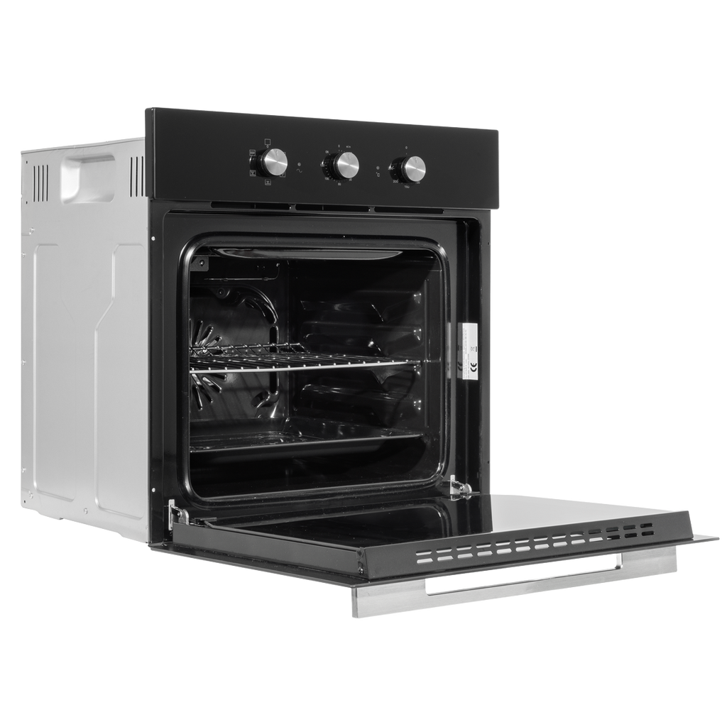 Baridi Built-In Fan-Assisted Oven with Timer 60cm, 55L Capacity, Black (DH110) (Factory Refurbished B)