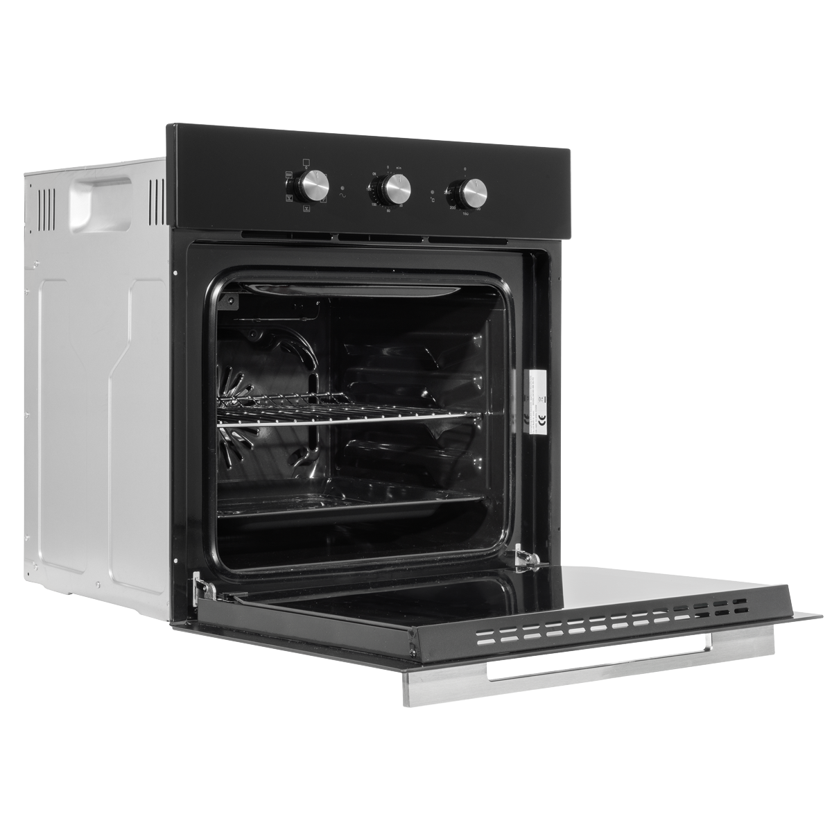Baridi Built-In Fan-Assisted Oven with Timer 60cm, 55L Capacity, Black (DH110) (Factory Refurbished B)
