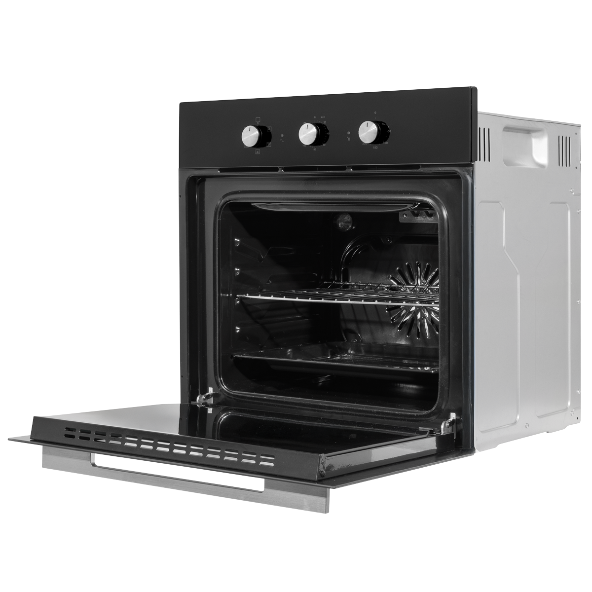 Baridi Built-In Fan-Assisted Oven with Timer 60cm, 55L Capacity, Black (DH110) (Factory Refurbished B)