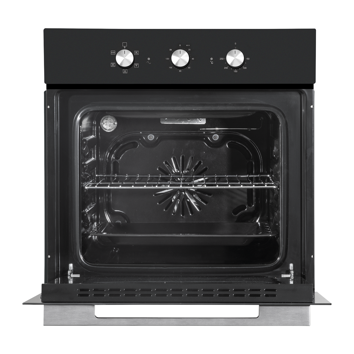 Baridi Built-In Fan-Assisted Oven with Timer 60cm, 55L Capacity, Black (DH110) (Factory Refurbished B)