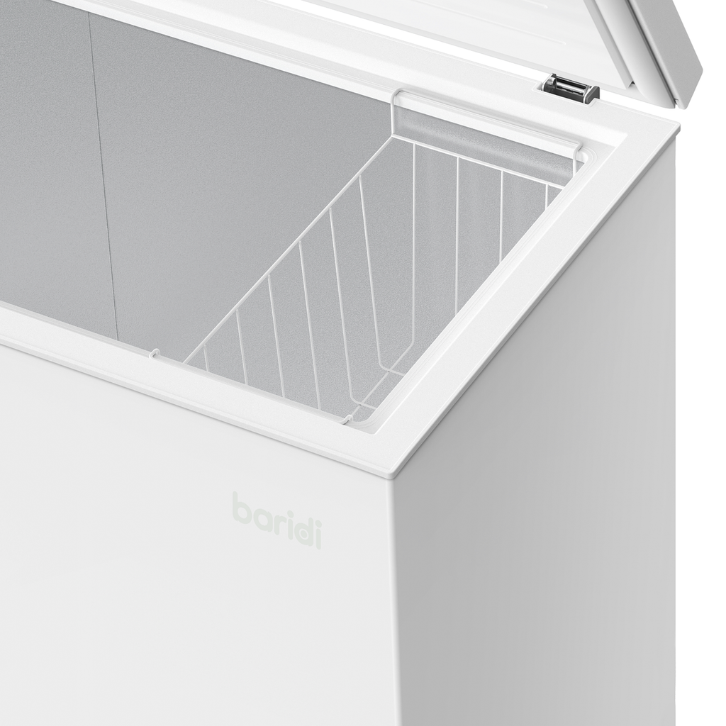 Baridi Freestanding Chest Freezer, 99L Capacity, White (DH116) (Factory Refurbished B)