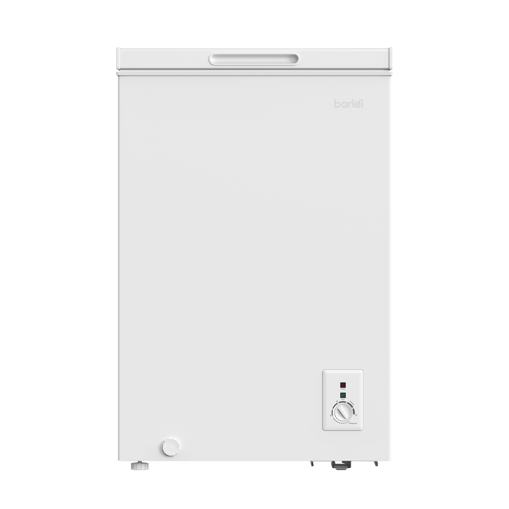 Baridi Freestanding Chest Freezer, 99L Capacity, White (DH116) (Factory Refurbished B)