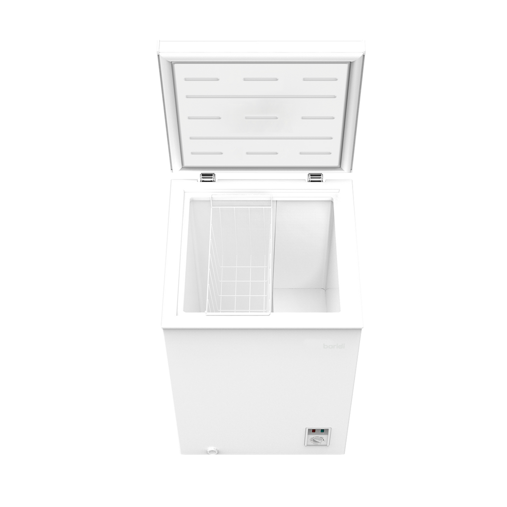 Baridi Freestanding Chest Freezer, 99L Capacity, White (DH116) (Factory Refurbished B)