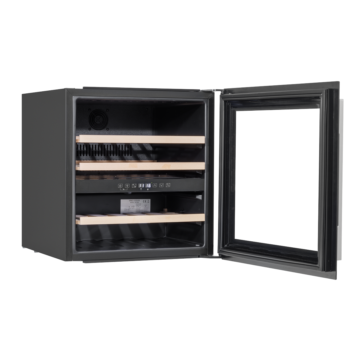Baridi Built-In Dual Zone Wine Cooler Fridge, 36 Bottle, Black (DH117) (Factory Refurbished B)