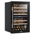 Baridi Built-In Dual Zone Wine Cooler Fridge, 57 Bottle, Black (DH118) (Factory Refurbished B)