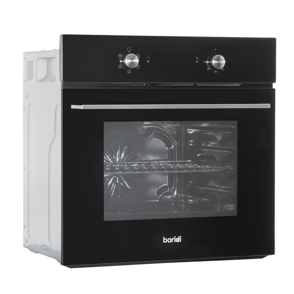 Baridi Built-in Fan-Assisted Oven 60cm, 55L Capacity, Black (DH124)