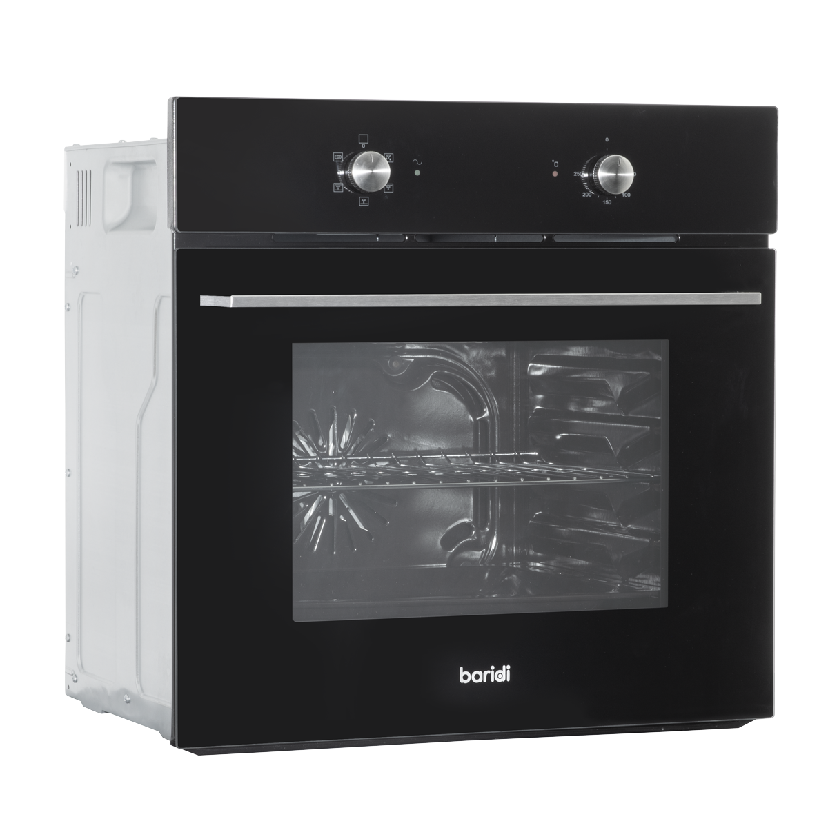 Baridi Built-in Fan-Assisted Oven 60cm, 55L Capacity, Black (DH124)