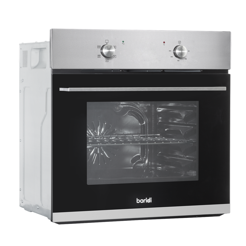 Baridi Built-in Fan-Assisted Oven 60cm, 55L Capacity, Stainless Steel (DH125)