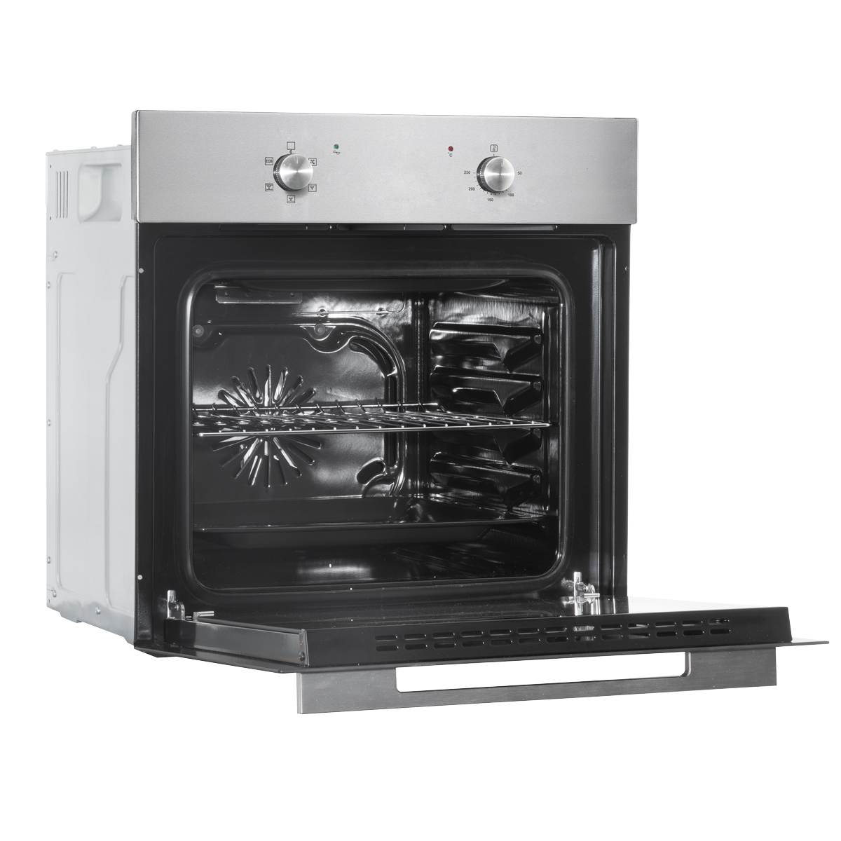 Baridi Built-in Fan-Assisted Oven 60cm, 55L Capacity, Stainless Steel (DH125)