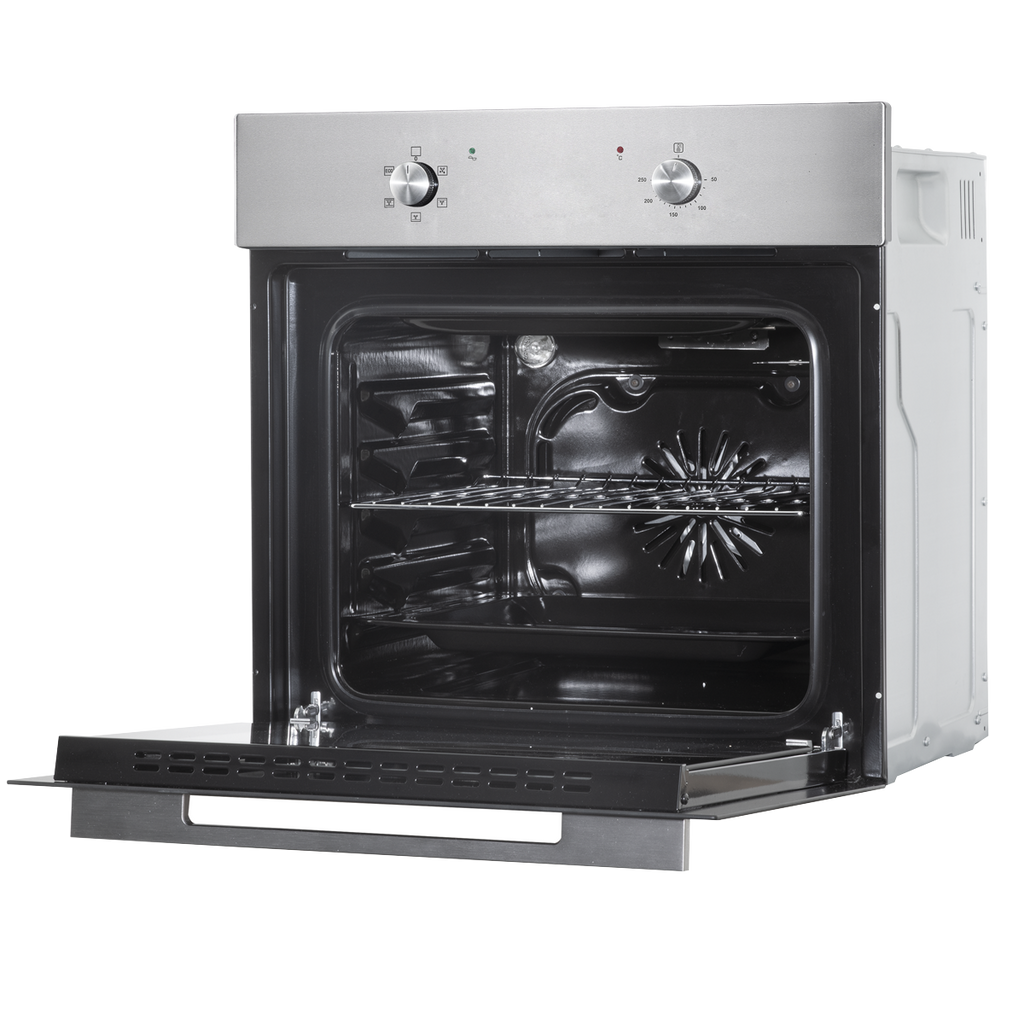 Baridi Built-in Fan-Assisted Oven 60cm, 55L Capacity, Stainless Steel (DH125)