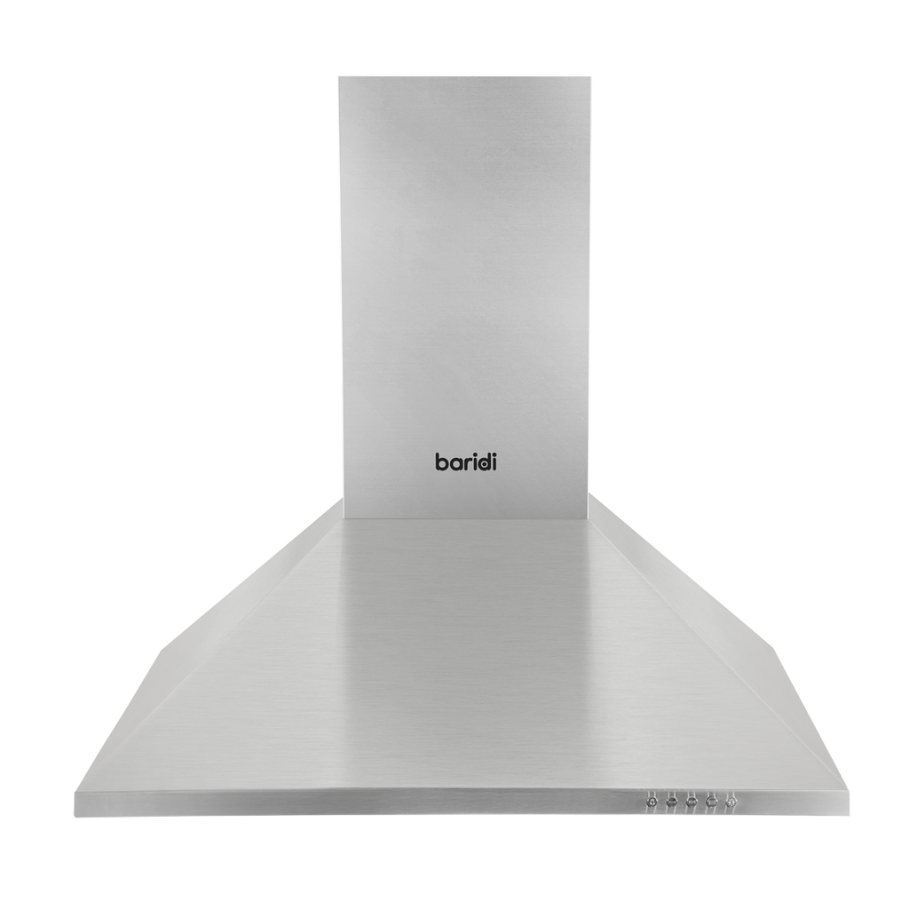 Baridi Chimney Style Cooker Hood with Filters 60cm, Stainless Steel (DH126)