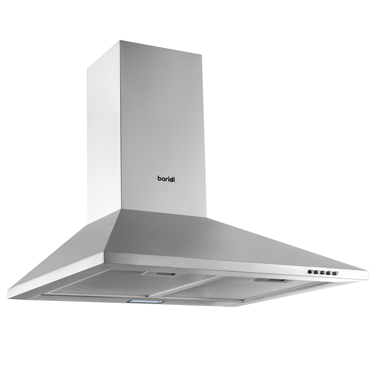 Baridi Chimney Style Cooker Hood with Filters 60cm, Stainless Steel (DH126)
