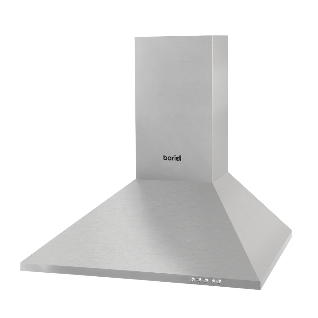 Baridi Chimney Style Cooker Hood with Filters 60cm, Stainless Steel (DH126)