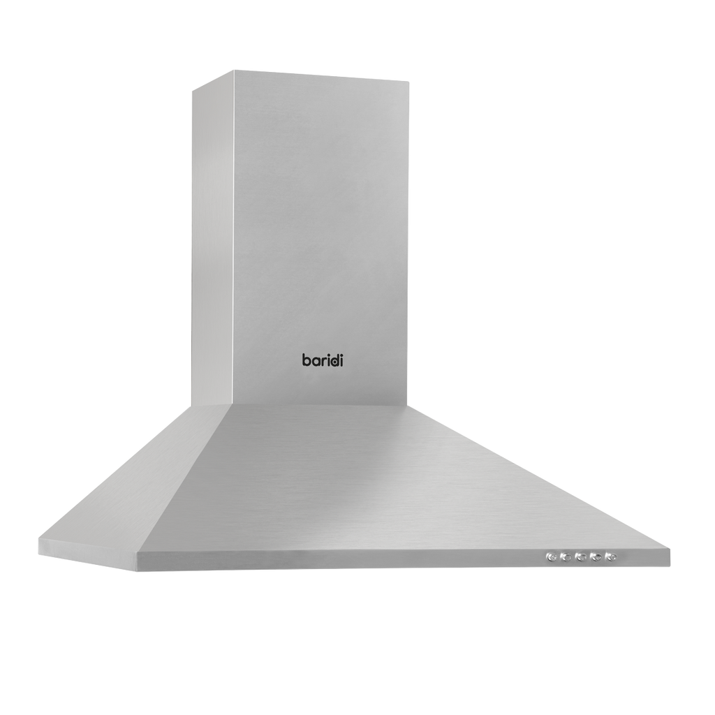 Baridi Chimney Style Cooker Hood with Filters 60cm, Stainless Steel (DH126)