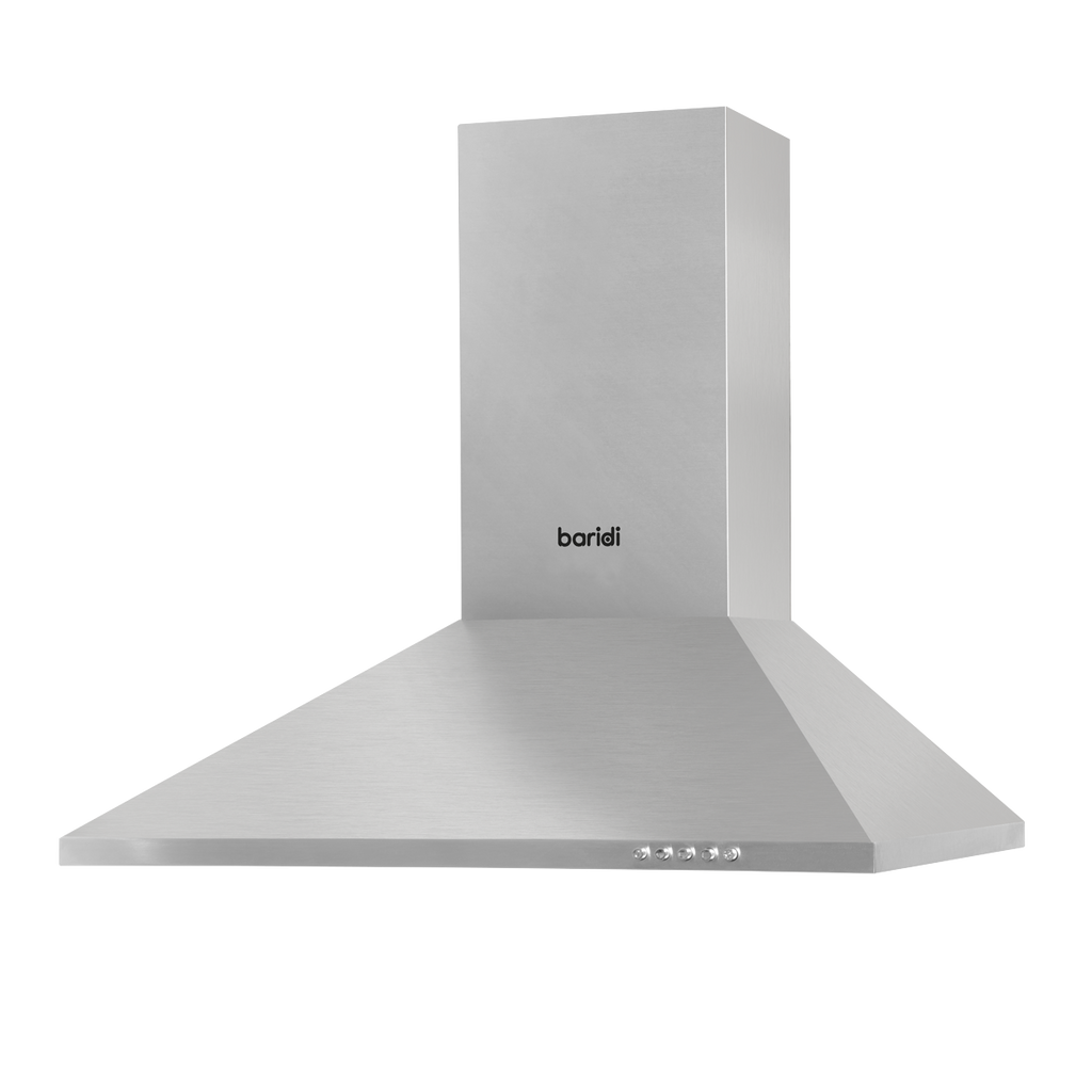 Baridi Chimney Style Cooker Hood with Filters 60cm, Stainless Steel (DH126)