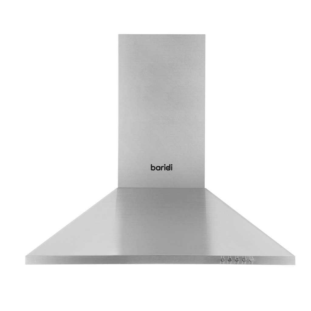 Baridi Chimney Style Cooker Hood with Filters 60cm, Stainless Steel (DH126)