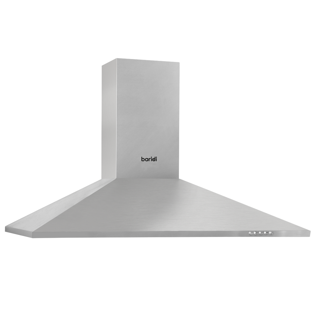 Baridi Chimney Style Cooker Hood with Filters 90cm, Stainless Steel (DH127) (Factory Refurbished A)