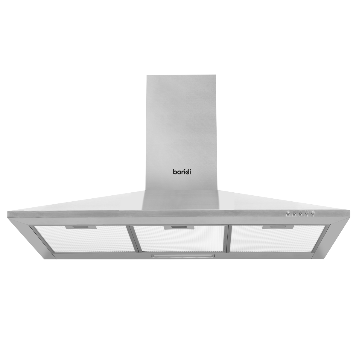 Baridi Chimney Style Cooker Hood with Filters 90cm, Stainless Steel (DH127) (Factory Refurbished A)