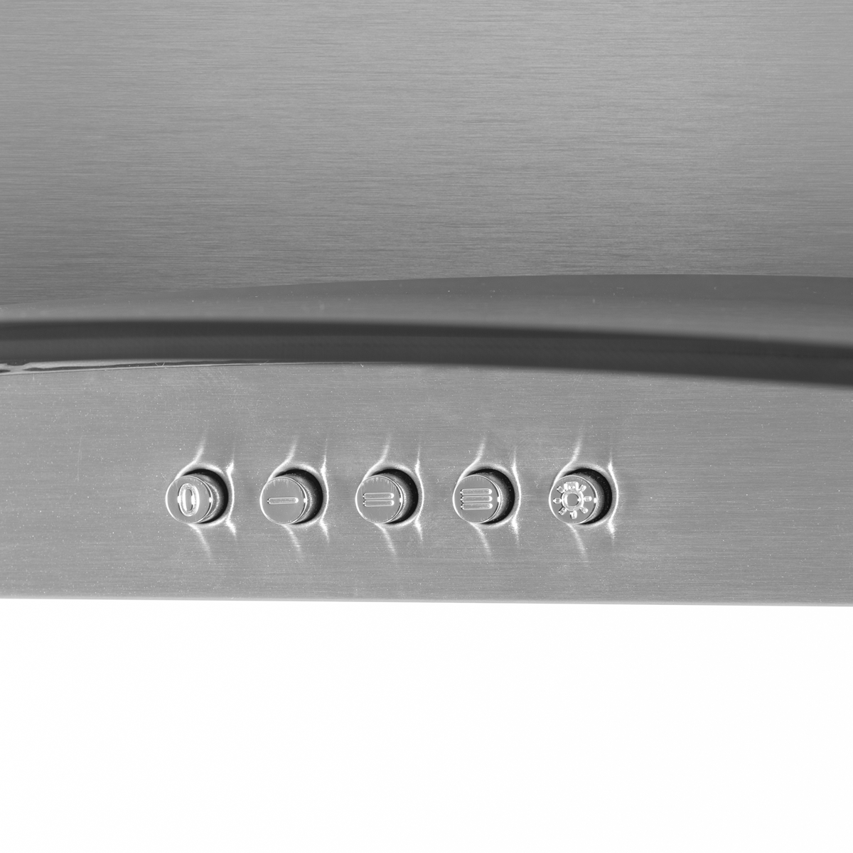 Baridi Curved Glass Cooker Hood with Filters 60cm, Stainless Steel (DH128)