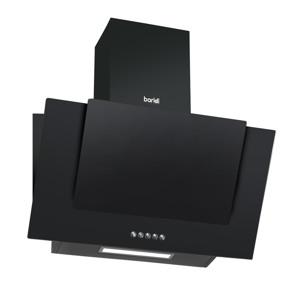 Baridi Angled Cooker Hood, Oven, Gas Hob & Splashback 60cm (DH391)