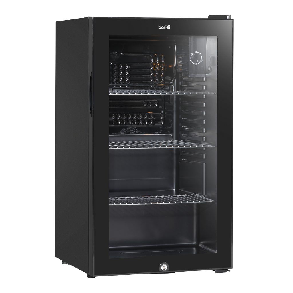 Baridi Drinks, Beer & Wine Fridge, 85L Capacity, Black (DH13) (Factory Refurbished B)