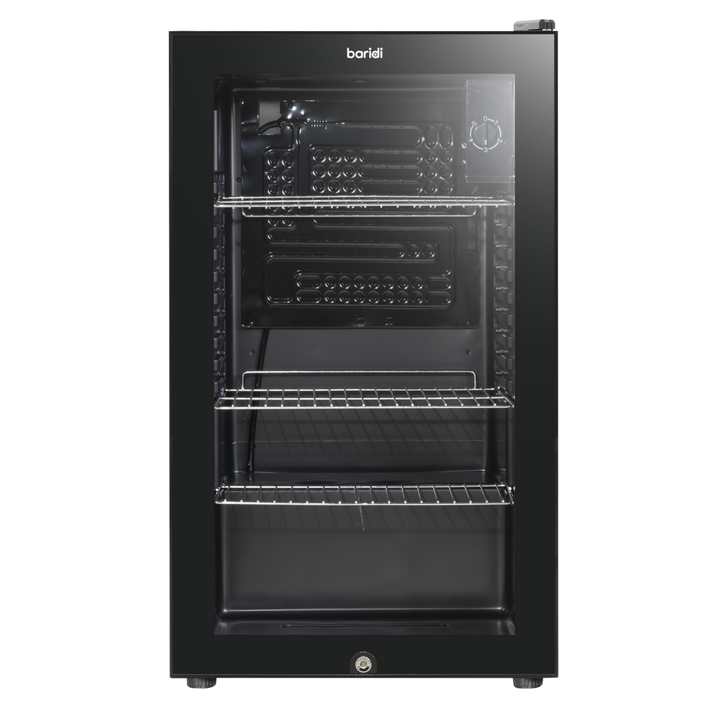 Baridi Drinks, Beer & Wine Fridge, 85L Capacity, Black (DH13) (Factory Refurbished B)