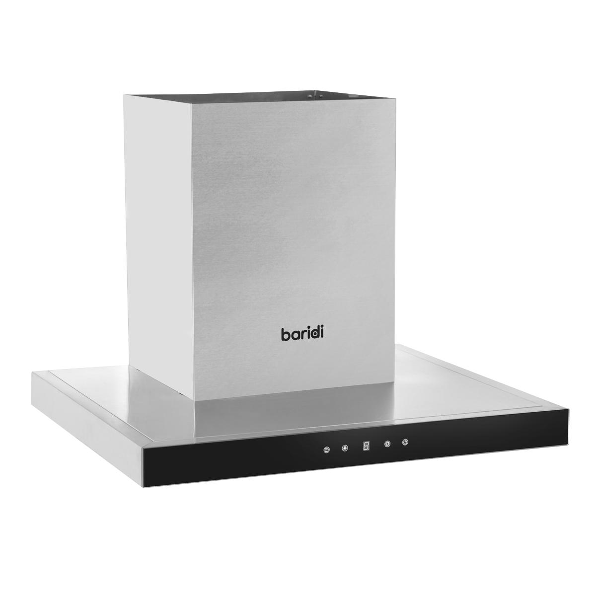 Baridi T-Shape Chimney Cooker Hood with Filters 60cm, Stainless Steel (DH130)