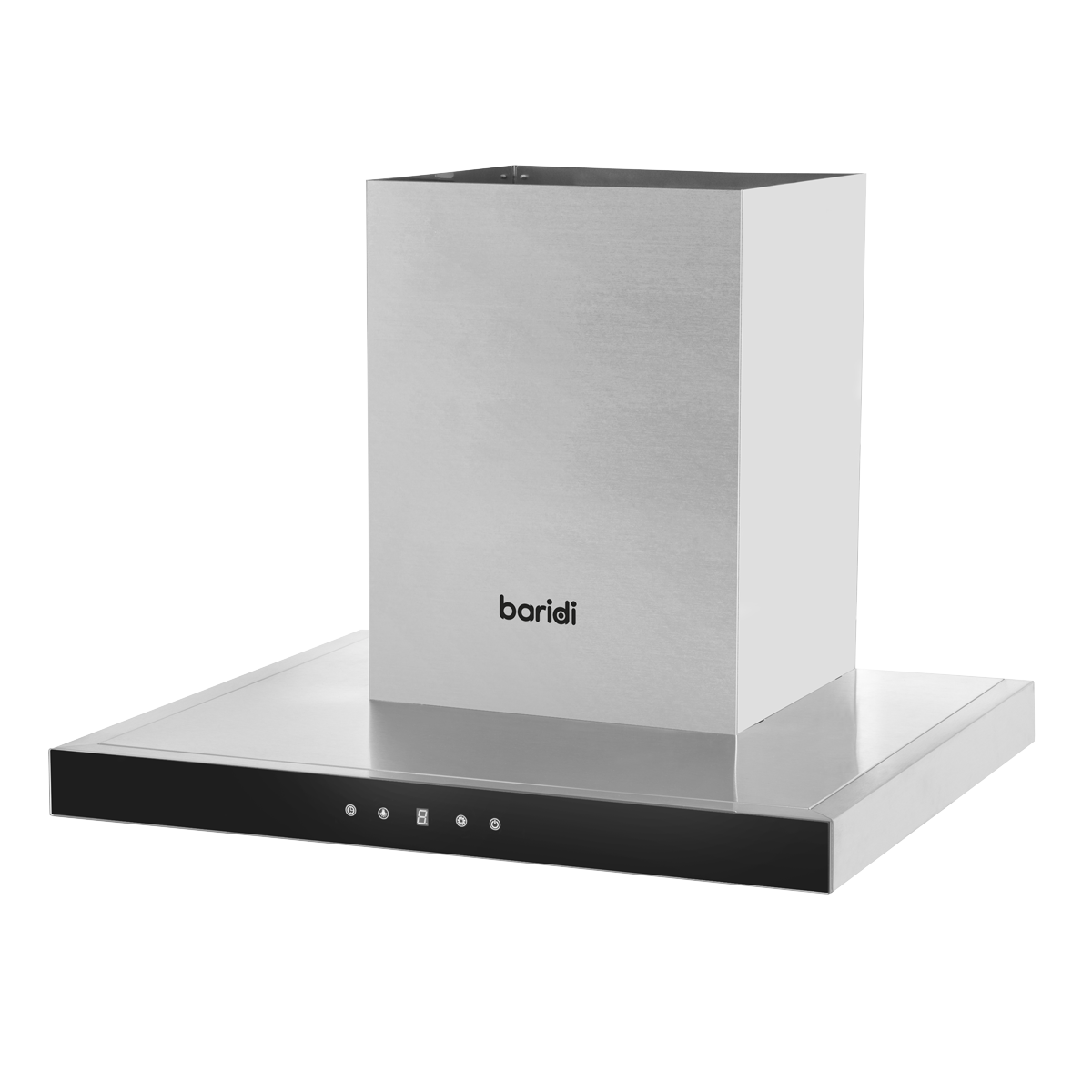 Baridi T-Shape Chimney Cooker Hood with Filters 60cm, Stainless Steel (DH130)