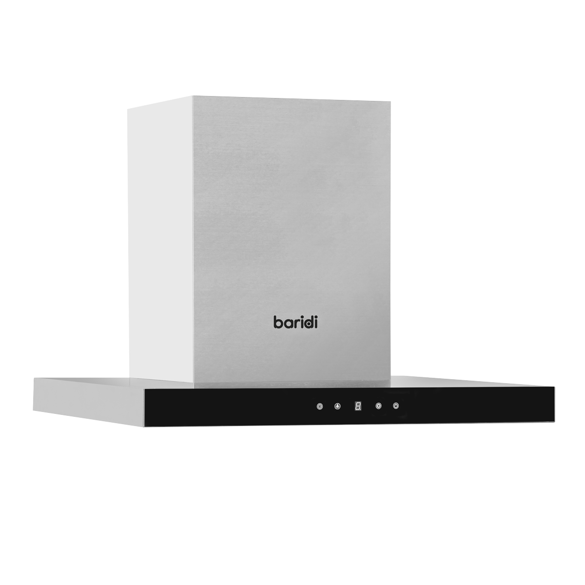 Baridi T-Shape Chimney Cooker Hood with Filters 60cm, Stainless Steel (DH130)
