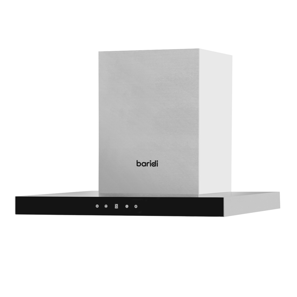 Baridi T-Shape Chimney Cooker Hood with Filters 60cm, Stainless Steel (DH130)