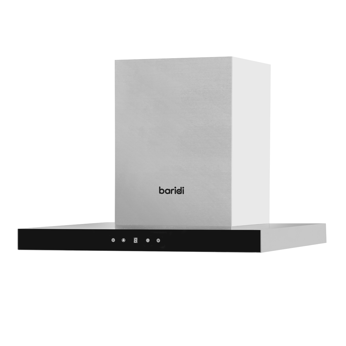 Baridi T-Shape Chimney Cooker Hood with Filters 60cm, Stainless Steel (DH130)