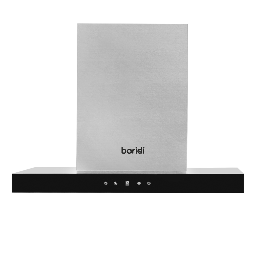 Baridi T-Shape Chimney Cooker Hood with Filters 60cm, Stainless Steel (DH130)