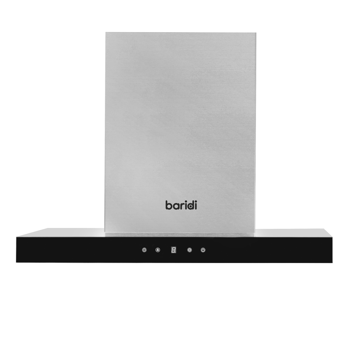 Baridi T-Shape Chimney Cooker Hood with Filters 60cm, Stainless Steel (DH130)