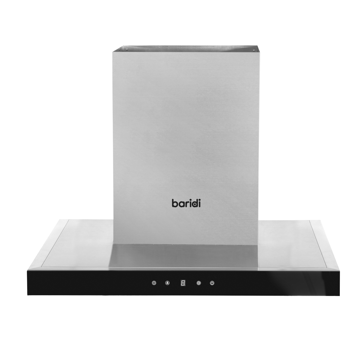 Baridi T-Shape Chimney Cooker Hood with Filters 60cm, Stainless Steel (DH130)