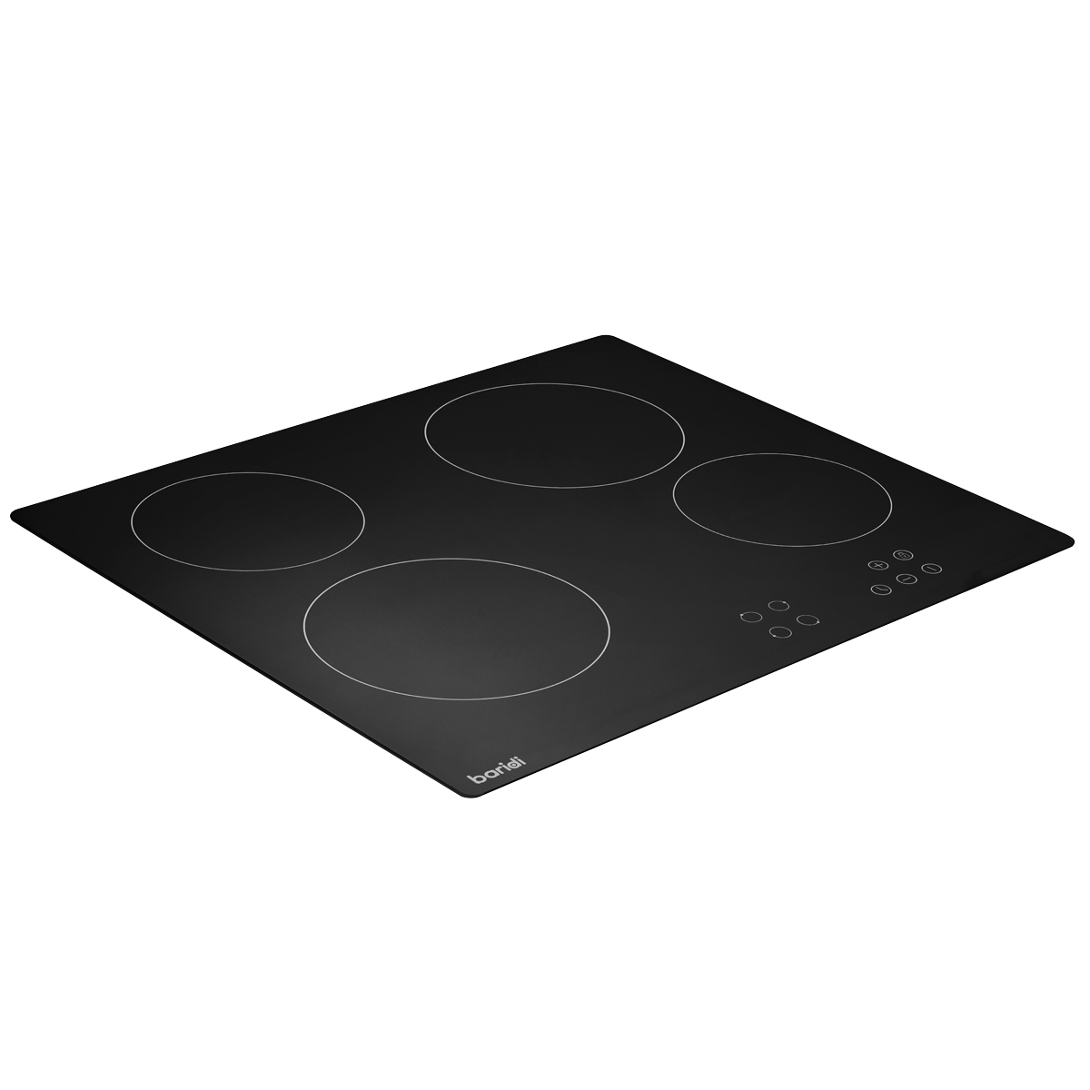 Baridi Built-in Ceramic Hob 60cm, 4 Cooking Zones, Black (DH131)