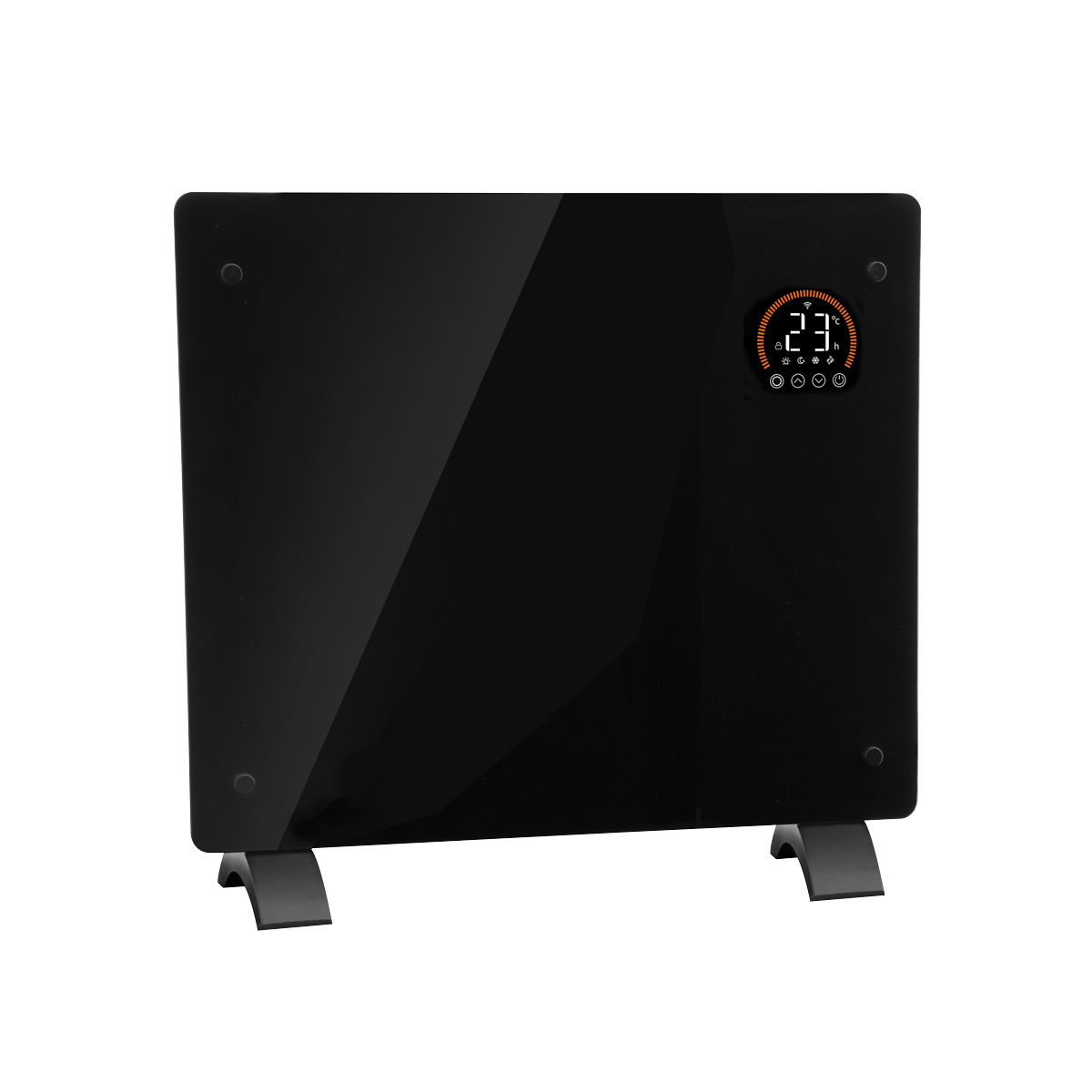 Baridi Electric Glass Panel Heater, 1000W, 24/7 Timer, Wi-Fi Enabled, Black (DH135)
