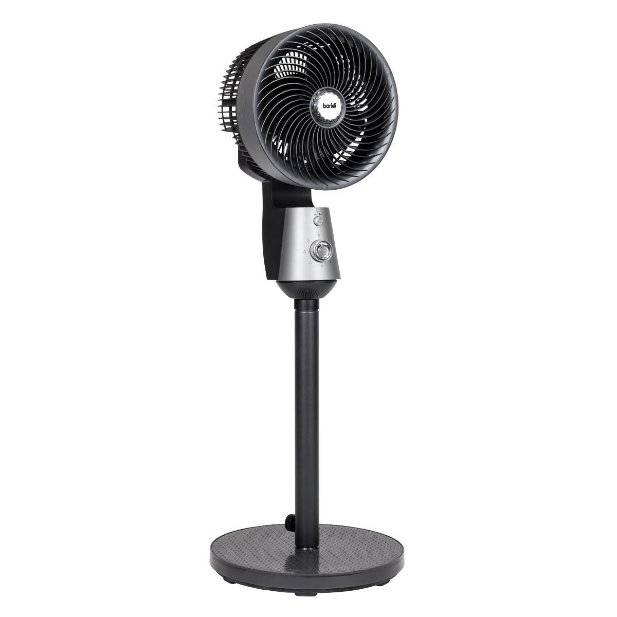 Baridi Pedestal Fan with Manual Control 10", Grey