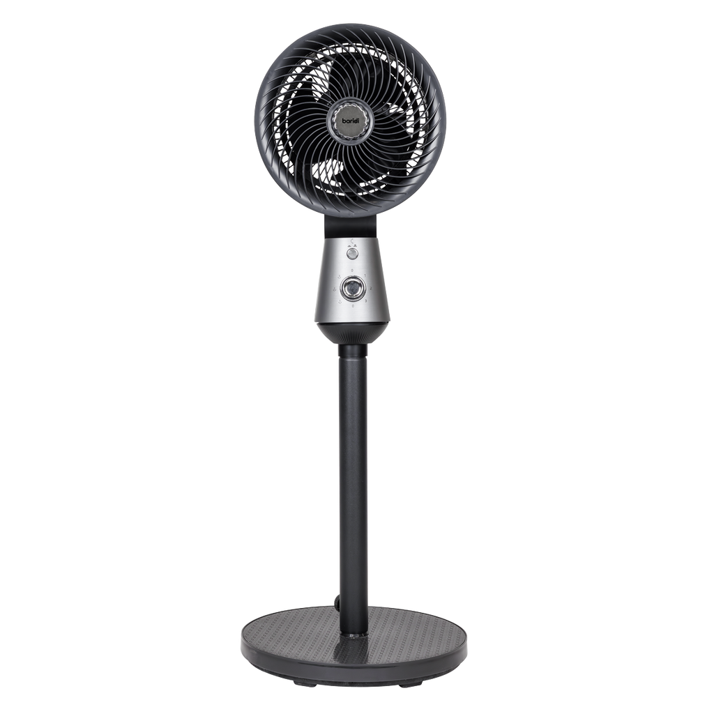 Baridi Pedestal Fan with Manual Control 10", Grey (DH142)
