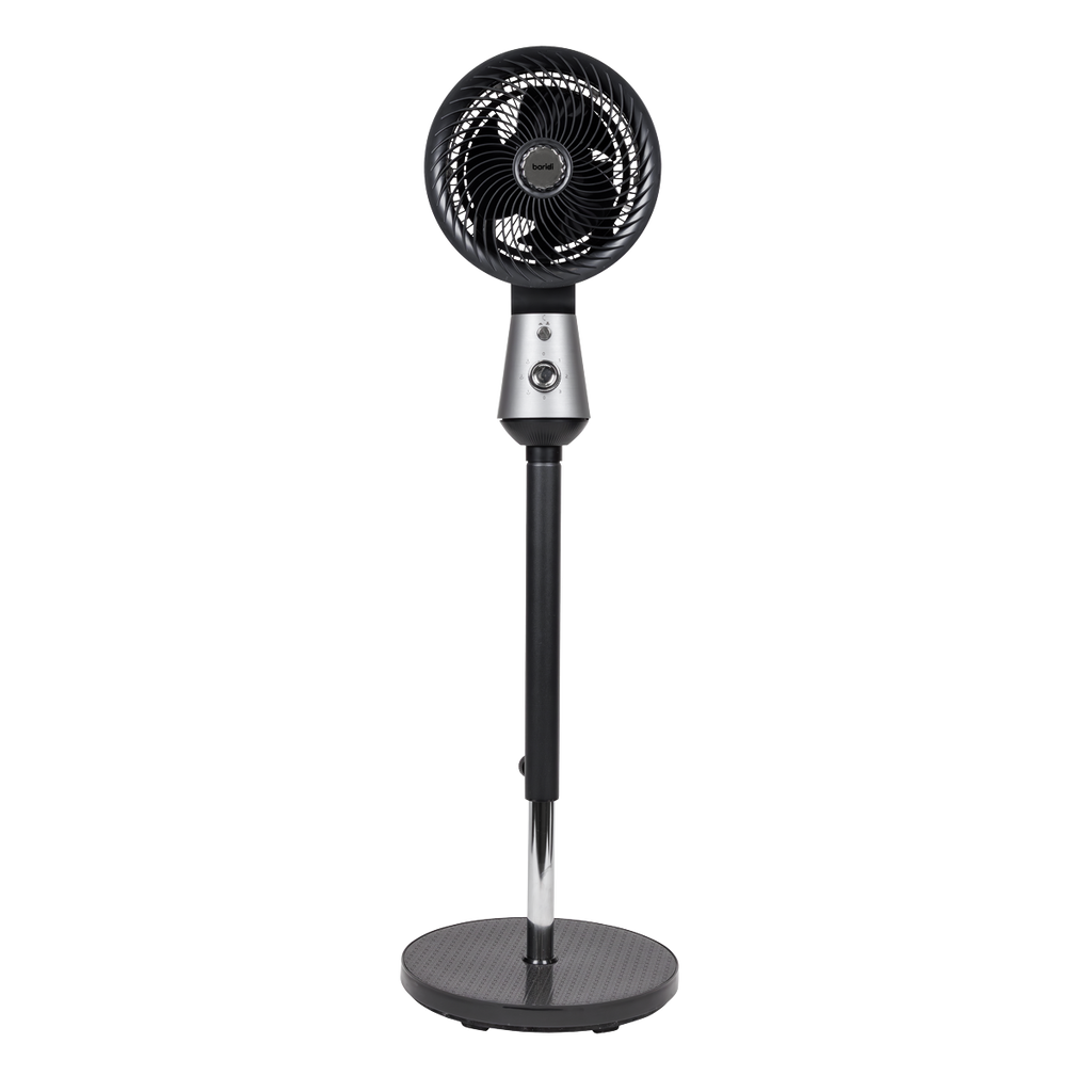 Baridi Pedestal Fan with Manual Control 10", Grey (DH142)
