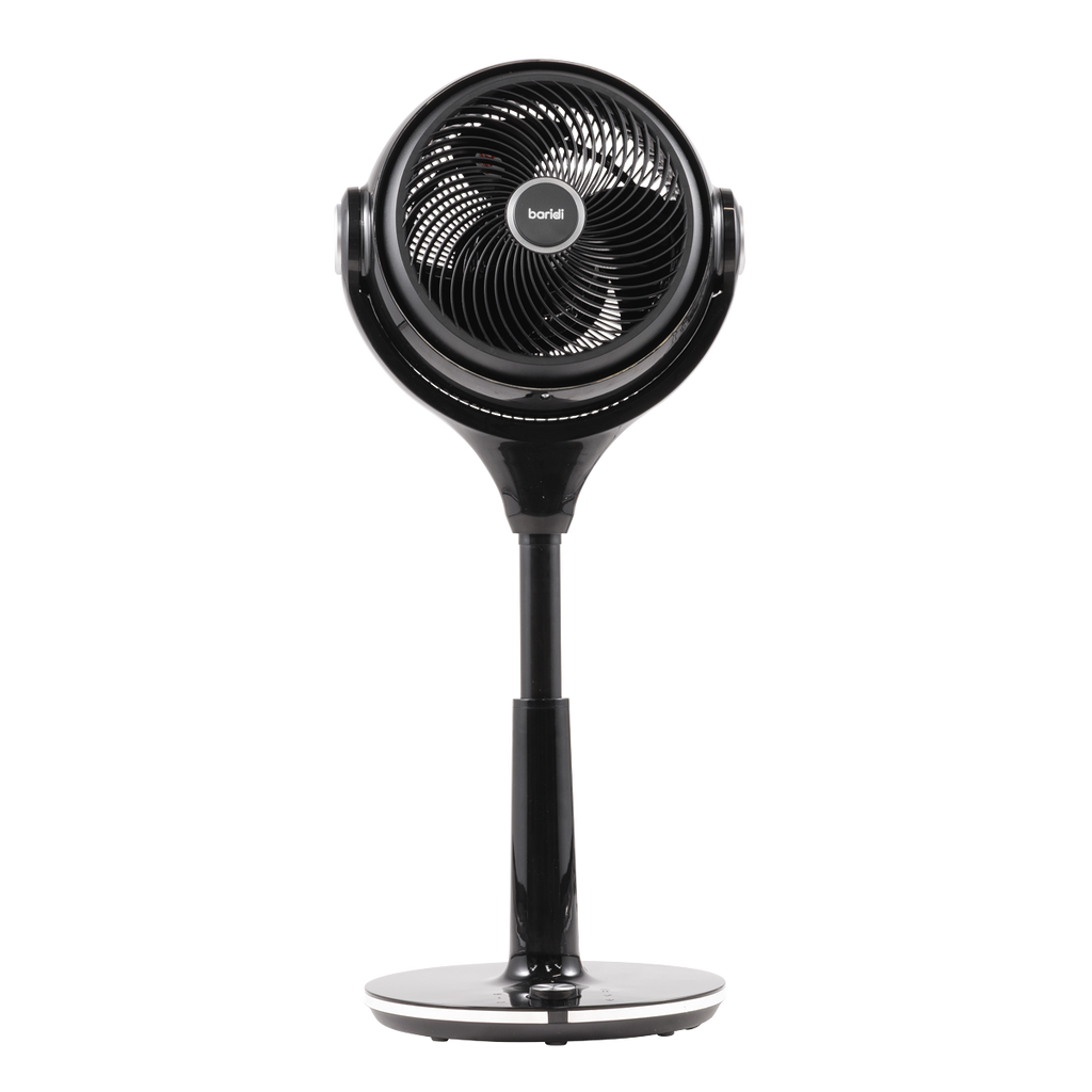 Baridi Pedestal Fan with Remote Control & Timer 10", Black (DH143) (Factory Refurbished B)