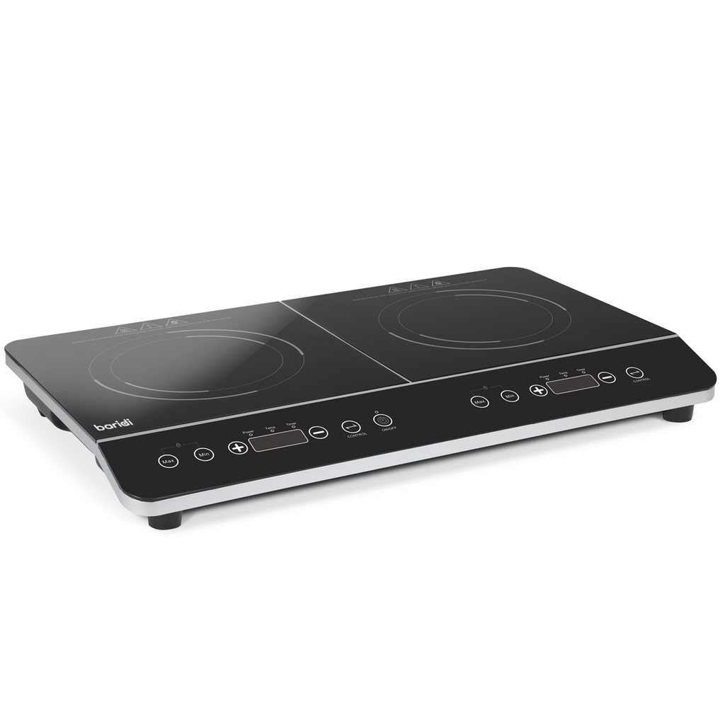 Baridi Portable Induction Hob, 2 Cooking Zones, Black (DH146)