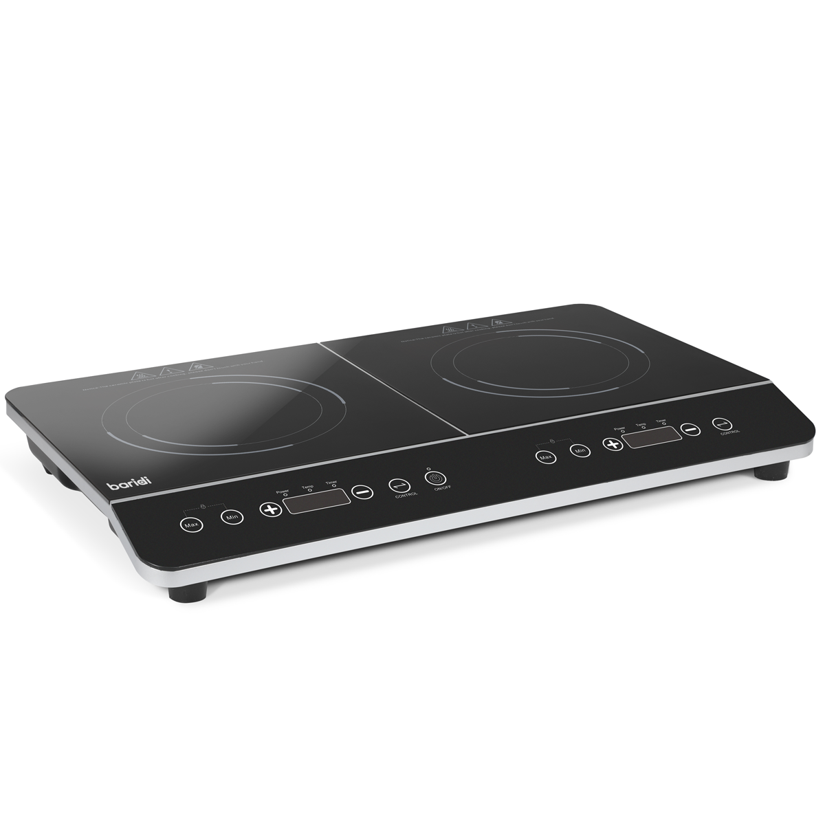 Baridi Portable Induction Hob, 2 Cooking Zones, Black (DH146)