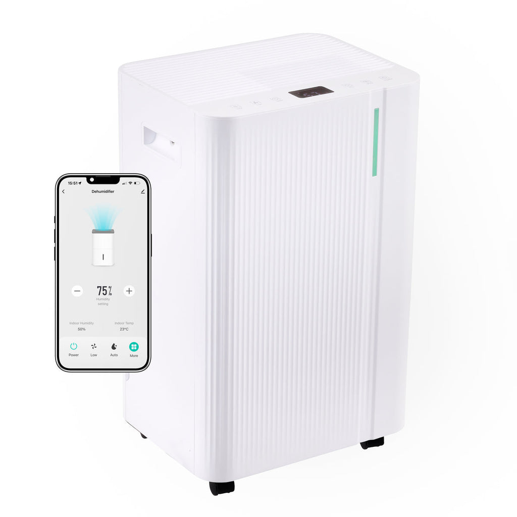 Baridi Dehumidifier with Digital Display & 24hr Timer 20L - White
